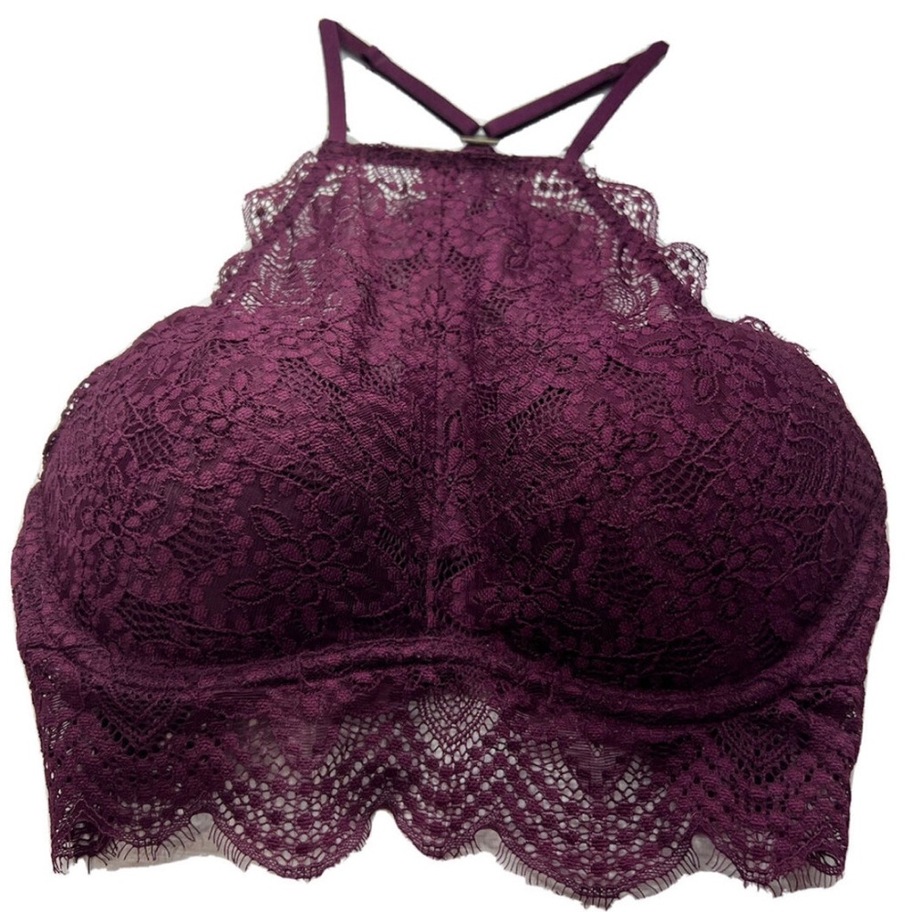 Victoria’s Secret pink high neck bralette push-up bra S (aa-c)